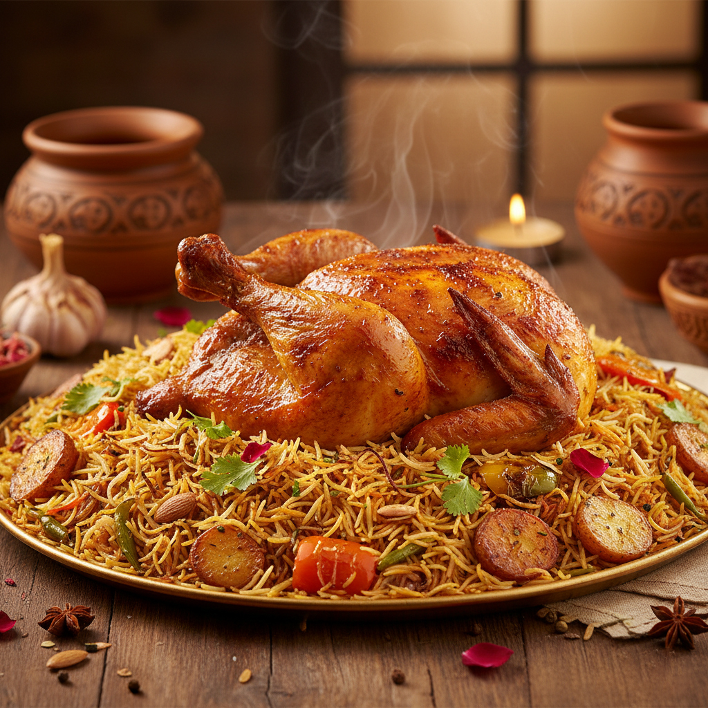 Chicken Steam Roast Pulao